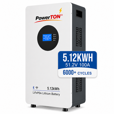 Wall mounted Lithium Battery LifePo4 51.2V, 100A , 5.12 kWh