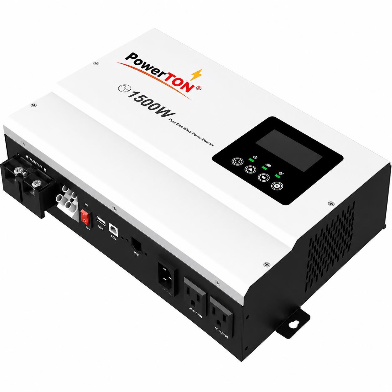 Hybrid solar inverter 1500W, 24V DC, 120V AC